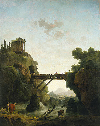 蒂沃利的美景 Fantastic View of Tivoli (1789)，休伯特·罗伯特