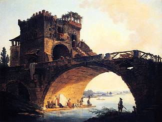 老桥 The Old Bridge (1775)，休伯特·罗伯特
