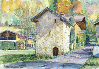 格鲁蒂耶尔村的一角钱之家 House of the Dime in the village Glutières (2003; Glutières,Switzerland                     )，胡伯廷海耶曼