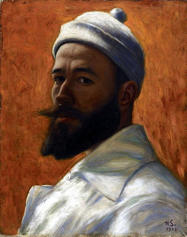 自画像 Self-Portrait (1907)，胡戈·辛贝里