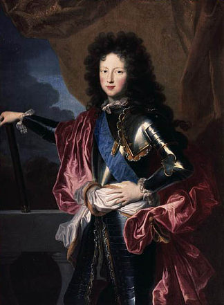 年轻的菲利普·奥尔良的肖像，沙特尔公爵，法国摄政王 Portrait of a Young Philippe D’Orléans, Duke of Chartres, Regent of France (1689)，亚森特·里戈
