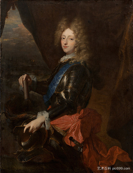 布罗意公爵的肖像 Portrait of the Duc de Broglie (1693)，亚森特·里戈