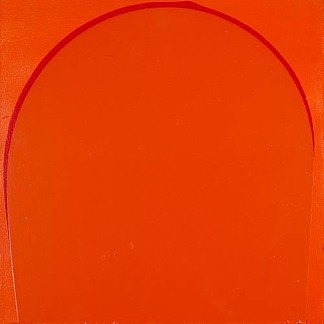 浇注绘画：橙色、红色、橙色 Poured Painting: Orange, Red, Orange (1996)，伊恩·达文波特