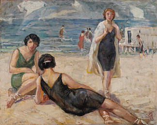 海滩上的女士 Ladies at Beach，易卜拉欣卡利