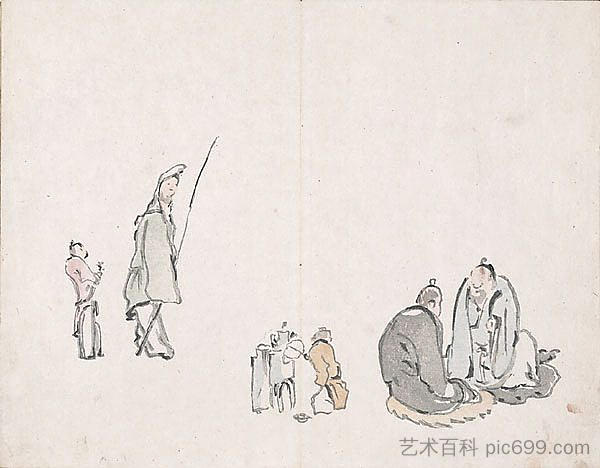 无题（图） Untitled (Figures)，池大雅