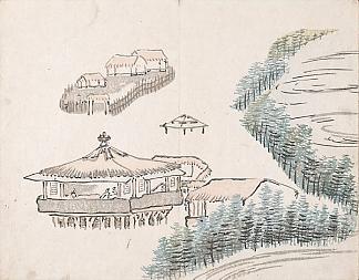 无题（水边的房子） Untitled (Houses by the Water)，池大雅