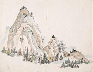 无题（山） Untitled (Mountains)，池大雅