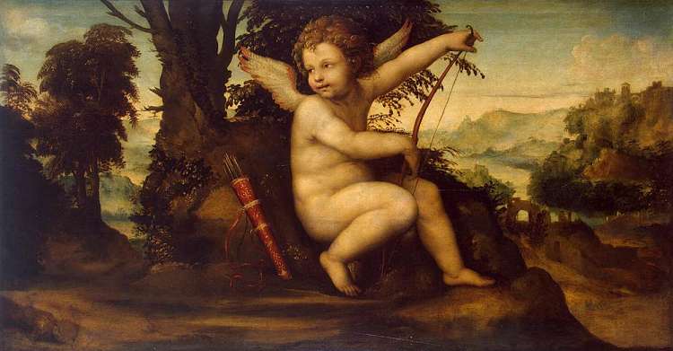 丘比特在风景中 Cupid in a Landscape (1510)，索杜玛