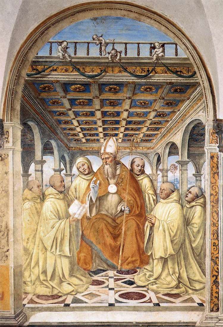 阿雷佐主教对奥利维坦教团的确认 The Confirmation of the Olivetan Order by the Bishop of Arezzo (1504)，索杜玛