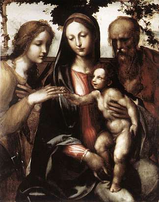 圣凯瑟琳的神秘婚姻 The Mystic Marriage of St Catherine (1540)，索杜玛