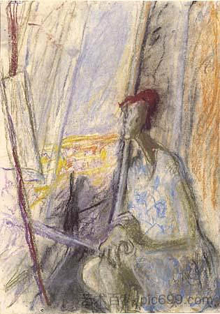 怀孕期间的自画像 Self-Portrait in Pregnancy (1947)，伊尔卡盖多