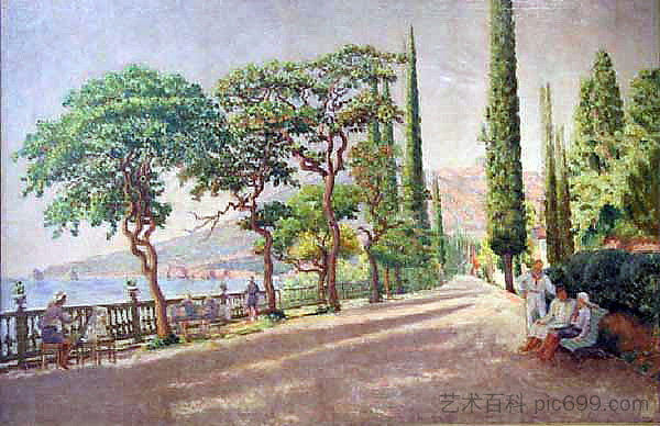 阿尔泰克。九月的早晨在阿尔泰克 Artek. September morning in Artek (1926 - 1929)，伊利亚·马什科娃