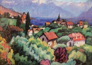 景观 Landscape (1914)，伊利亚·马什科娃