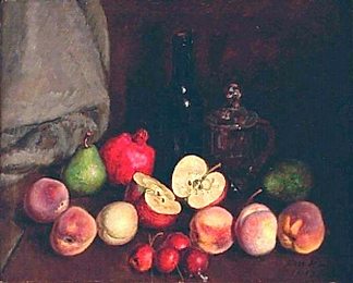静物“水果” Still life ‘Fruits’ (1939)，伊利亚·马什科娃