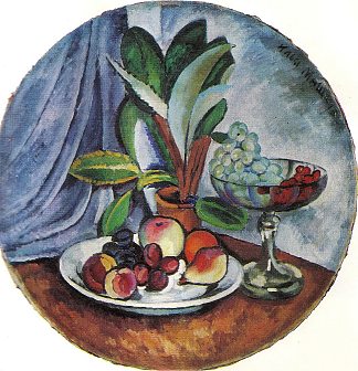 静物与仙人掌 Still Life with Cactus (1914)，伊利亚·马什科娃