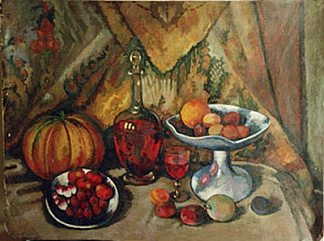 静物与水果 Still life with fruits，伊利亚·马什科娃