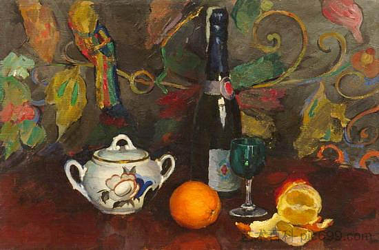 静物与橙子 Still Life with Oranges (1939)，伊利亚·马什科娃