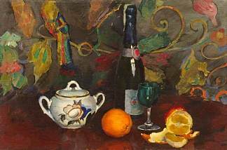 静物与橙子 Still Life with Oranges (1939)，伊利亚·马什科娃
