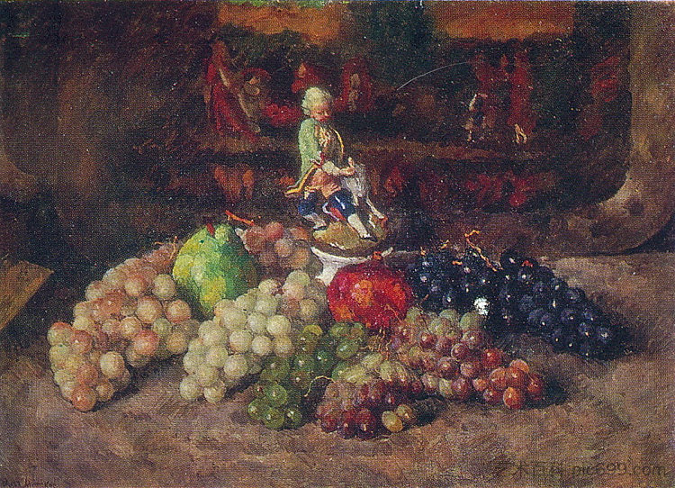 静物与小雕像 Still life with statuette，伊利亚·马什科娃