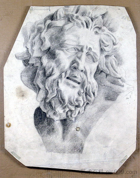 拉奥孔的负责人 The head of Laocoon (1900)，伊利亚·马什科娃