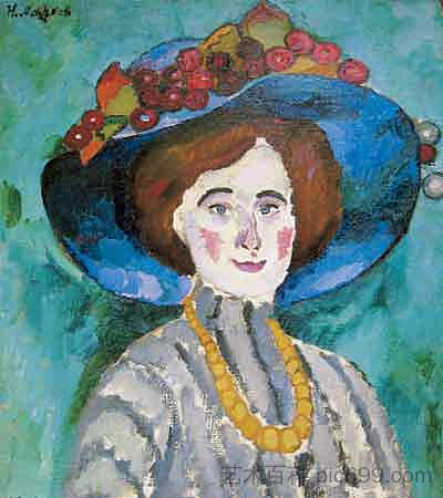 戴帽子的女士 The lady in the hat (1909)，伊利亚·马什科娃