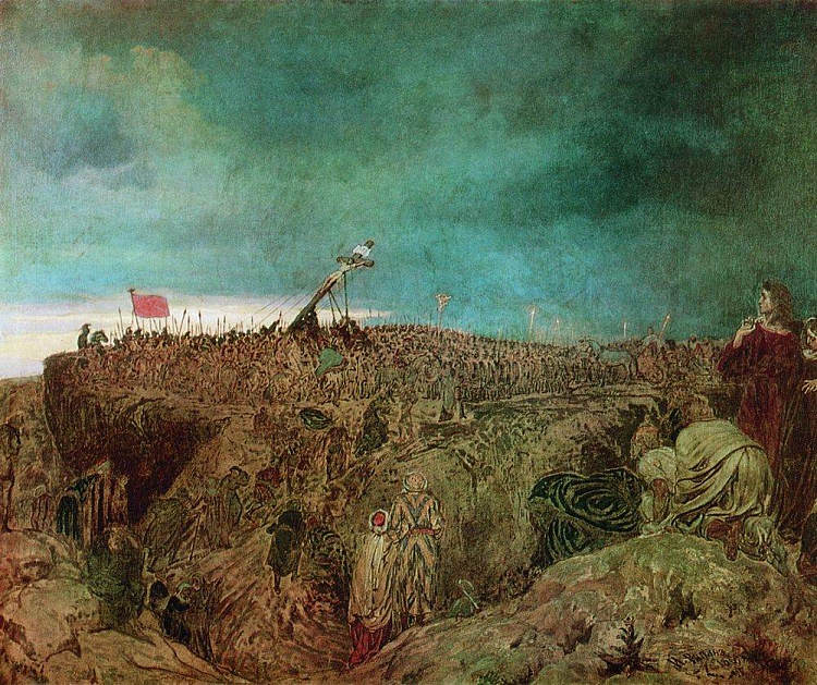 髑髅地(钉十字架) Calvary (Crucifixion) (1869),伊利亚·叶菲莫维奇·列宾
