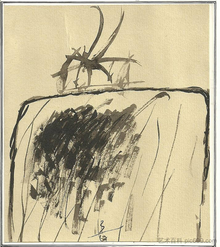 无题（水彩） Untitled (Watercolor) (1967)，比赞