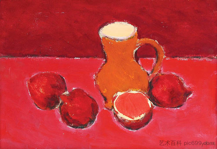 石榴静物 Still Life With Pomegranates，艾安·贝奇亚