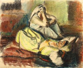 奥达利斯克休息 Odalisques Resting (1945)，伊西夫伊塞