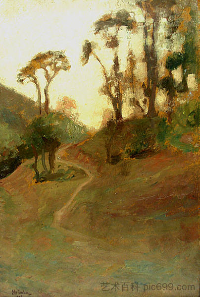 景观 Landscape (1908)，波利特·斯特兰布