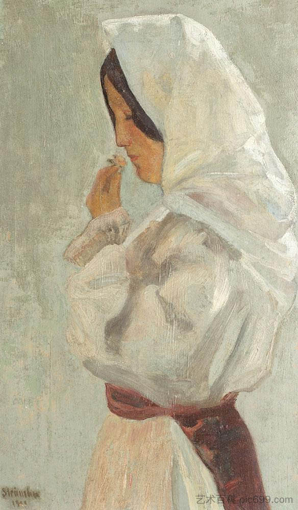 农妇 Peasant Woman (1909)，波利特·斯特兰布