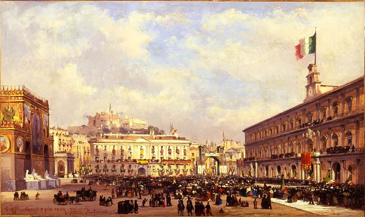 1860年11月7日，维托里奥·埃马努埃莱在那不勒斯 Vittorio Emanuele in Naples on November 7th, 1860 (1860; Naples,Italy  )，伊波里托·凯菲