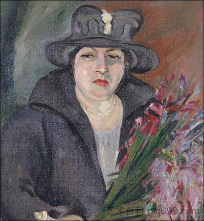 伊尔玛·斯特恩母亲的肖像 Portrait of Irma Stern's Mother，伊尔玛·斯特恩