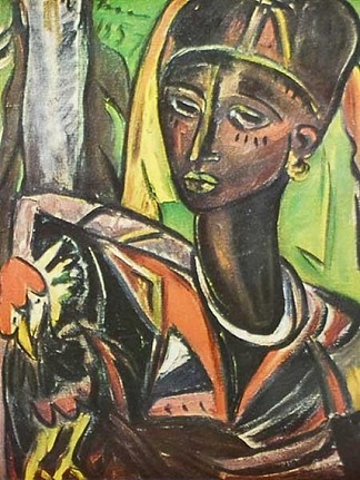 桑给巴尔女人与鸡 Zanzibar Woman with Chicken (1957)，伊尔玛·斯特恩