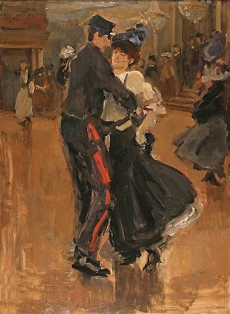 在红磨坊跳舞 Dancing at the Moulin Galette (c.1906)，以撒·以色列