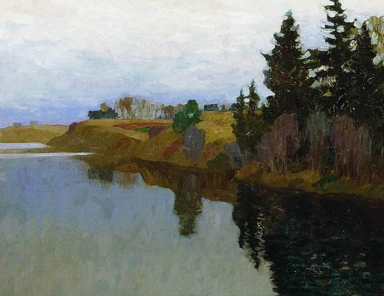 一个湖 A lake (1893; Russian Federation  )，列维坦