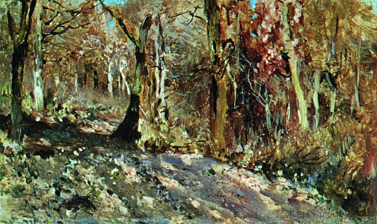 秋天的森林 Autumn forest (1886; Russian Federation  )，列维坦