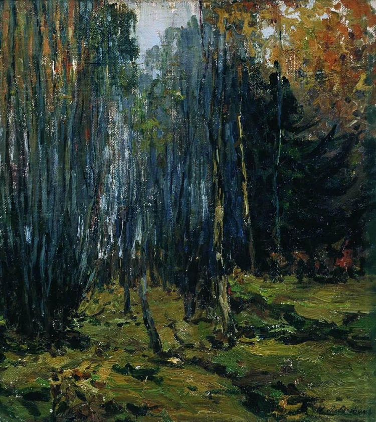 秋天的森林 Autumn forest (1899; Russian Federation  )，列维坦