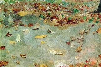 秋叶 Autumn leaves (1879; Russian Federation                     )，列维坦