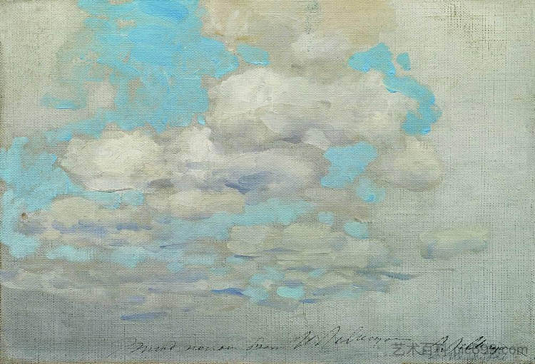 云 Clouds (c.1895; Russian Federation ),列维坦