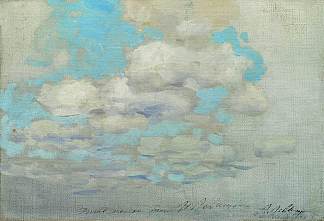 云 Clouds (c.1895; Russian Federation                     )，列维坦