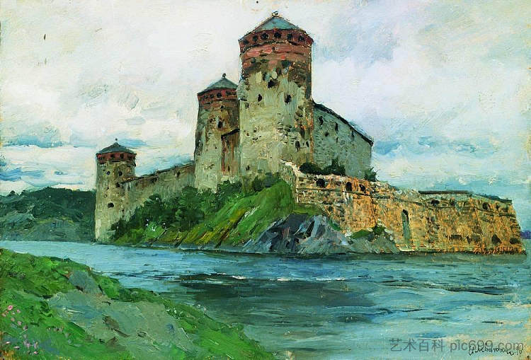 堡垒。芬兰。 Fortress. Finland. (1896; Finland  )，列维坦