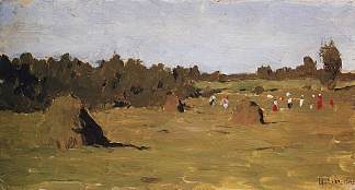 干草制作 Haymaking (1899; Russian Federation                     )，列维坦