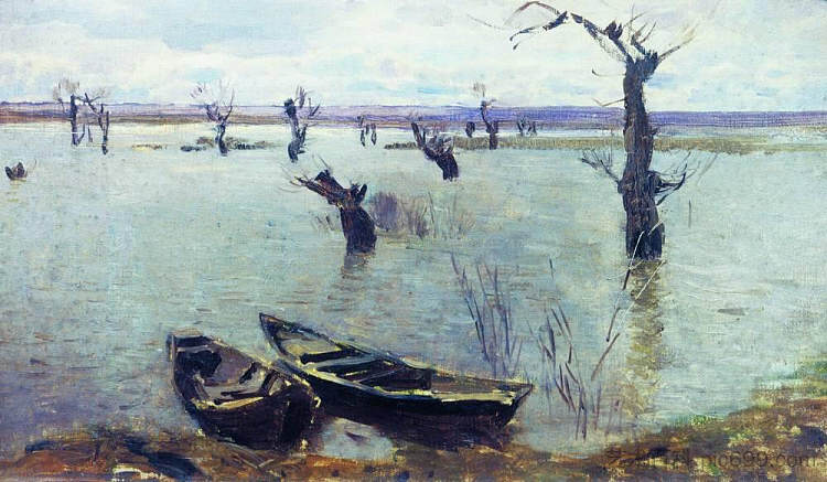 高水位 High waters (1887; Russian Federation  )，列维坦