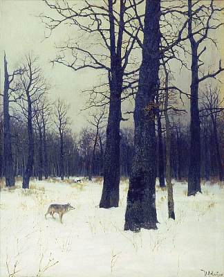 在冬天的森林里 In the forest at winter (1885; Russian Federation                     )，列维坦