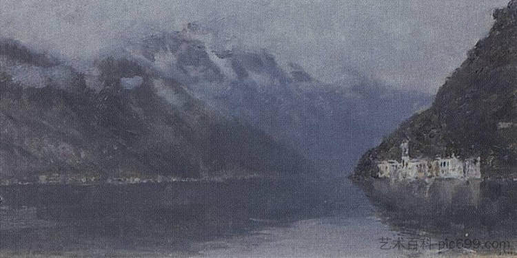 科莫湖 Lake Como (1894; Italy  )，列维坦