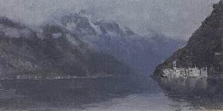 科莫湖 Lake Como (1894; Italy                     )，列维坦