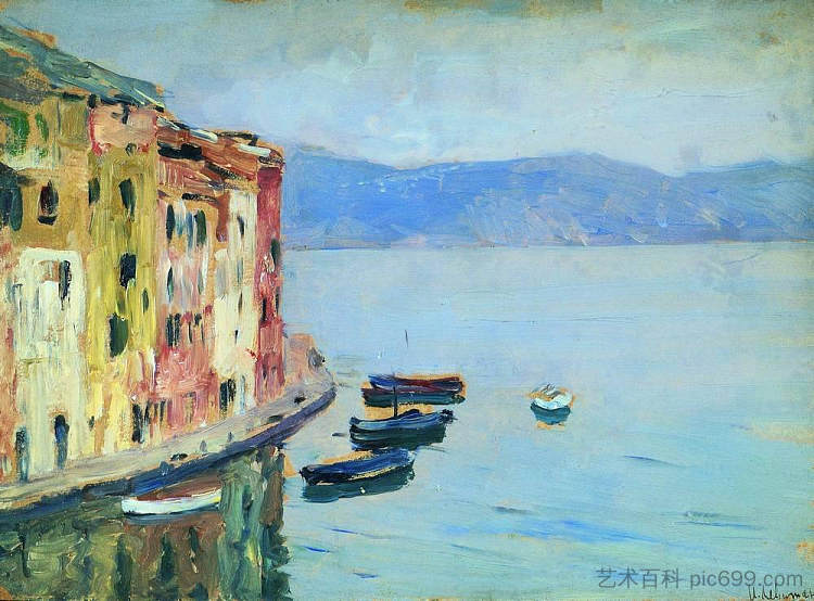 科莫湖 Lake Como (1894; Italy  )，列维坦