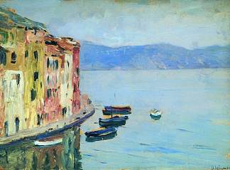 科莫湖 Lake Como (1894; Italy                     )，列维坦