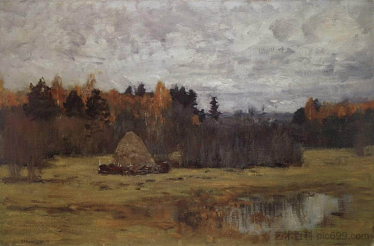 晚秋 Late Autumn (c.1896; Russian Federation  )，列维坦